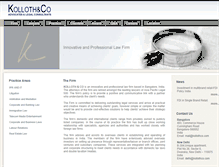 Tablet Screenshot of kollothco.com